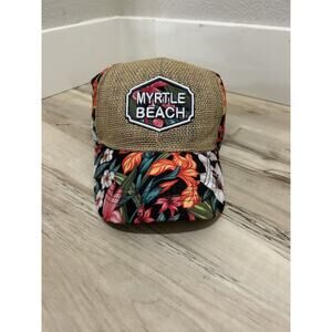 Myrtle Beach Tropical Flowers Hat/Cap Snapback